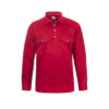 Workcraft-Closed-Front-Long-Sleeve-Shirt-Red