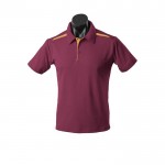 Aussie-Pacific-Paterson-Mens-Polo-Maroon-Gold