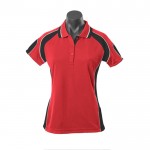 Aussie-Pacific-Murray-Lady-Polo-Red-Black