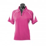 Aussie-Pacific_Premier-Lady-Polo-Hot-Pink-White