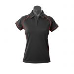 Aussie-Pacific-Edeavour-Lady-Polo-Black-Red