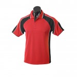 Aussie-Pacific-Murray-Kids-Polo-Red-Black-Front