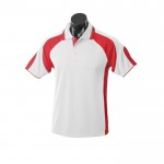 Aussie-Pacific-murray-Kids-Polo-White-Red-Front