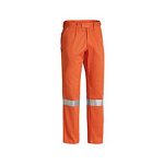Bisley-mens-taped-drill-work-pant-orange