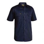 Bisley-Short-Sleeve-Work-Shirt-BS1893-Navy