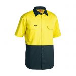 Bisley-Short-Sleeve-Safety-Shirt-Yellow-Bottle