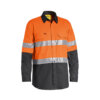 Cool-Bisley-Taped-Hi-Vis-Airflow-ripstop-shirt-Orange-Charcoal