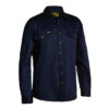 Bisley-original-Drill-Long-Sleeve-Work-Shirt-Navy