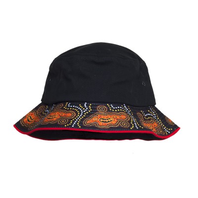 Indigenous-Bucket-Hat-Goanna-Design-Front