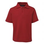 JBs-Kids-Polo-2kp-Red-Front-View