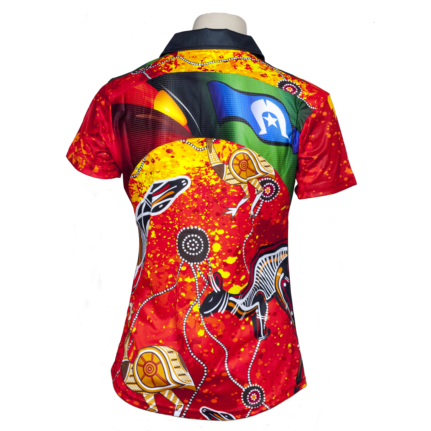 Elite Indigenous Ladies Polo Red Dust Style - Southern Cross Brands