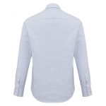 Mens-corporate-shirt-Berlin-Style-Long-Sleeve-Back View-Blue