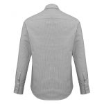 Mens-corporate-shirt-Berlin-Style-Long-Sleeve-Back View-Graphite