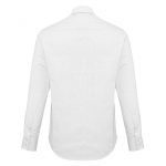 Mens-corporate-shirt-Berlin-Style-Long-Sleeve-Back View-White