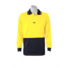 Visitec-Original_Microfibre-Long_Sleeve-Polo-Yellow-Navy