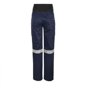 Workcraft-Ladies-maternity-taped-Cargo-Work-Pant-Navy-Back