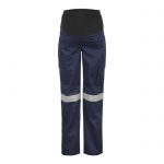 Workcraft-Ladies-maternity-taped-Cargo-Work-Pant-Navy-Front
