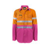 Workcraft-Kids-Taped-Hi-Viz-Work-shirt-Orange-Pink