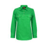 Workcraft-Ladies-Closed-Front-Long-Sleeve-Shirt-Green