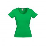Ladies-Vibe-Scoop-Neck-Tee-Shirt-Green
